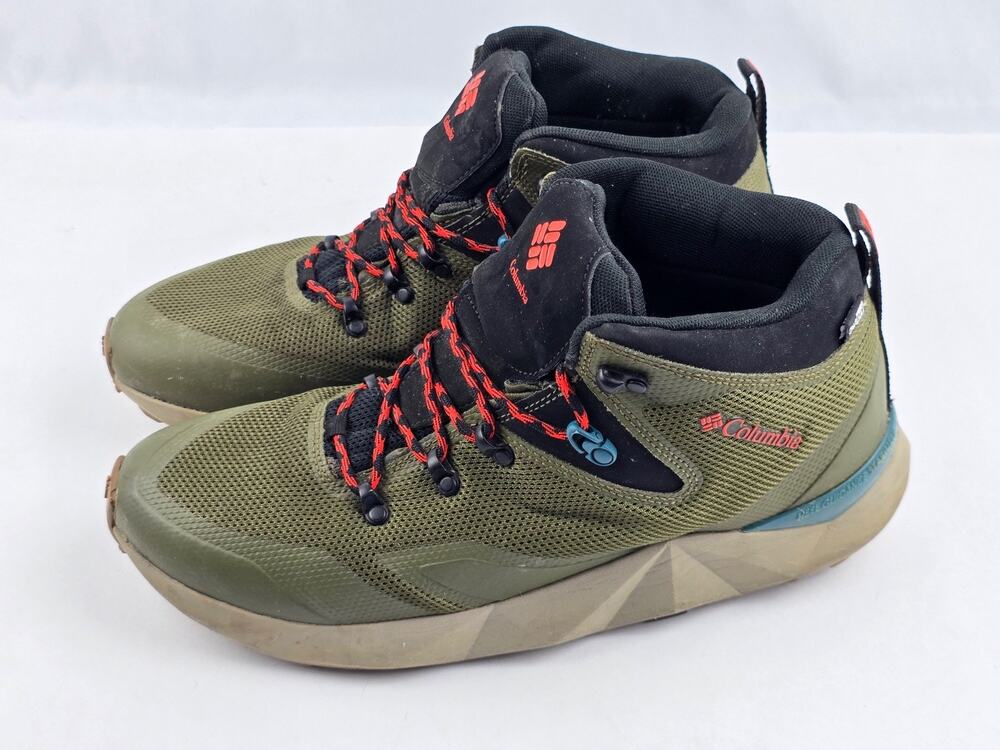 Columbia Facet 60º OutDry Mid Waterproof Hiking Boots Army Green Men's 10